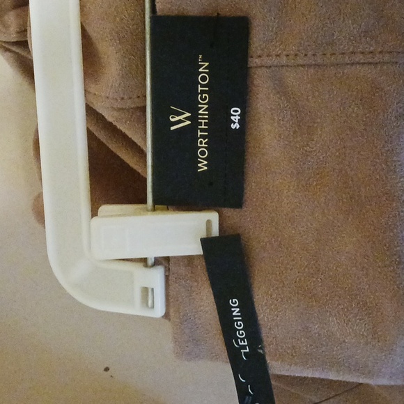 Worthington Leggings pants color Maryland brown sz. M nwt classic elegant style - Picture 5 of 9